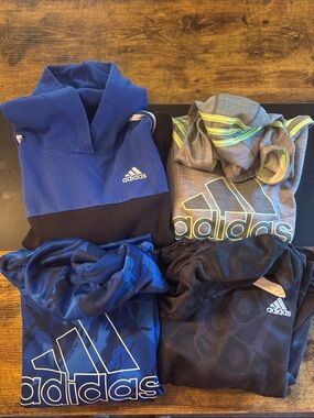 4 Adidas Kids Hooded Pullover